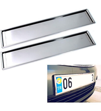 PASLANMAZ KROM PLAKALIK STANDART 1 ADET