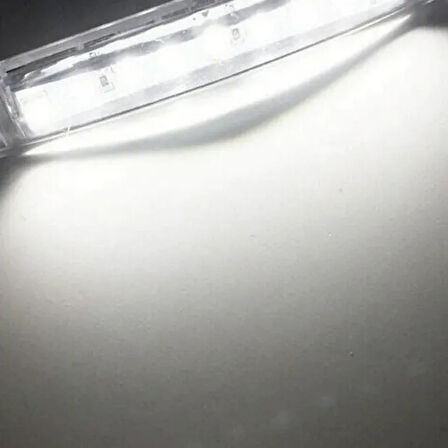 9 LED'li Beyaz Parmak Lamba - 12V-24V Uyumlu Pozisyon Lambası