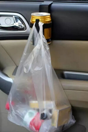 Kırmızı Araç içi Askılıklı Çakmaklık Bölmeli Soda Açacaklı Poşet Askılı Küllük