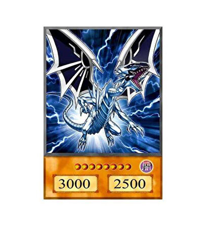 Yugioh Malefic Blue Eyes White Dragon Anime Kart