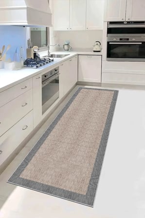 Dijital Baskı Kaymaz Pamuk Dokuma Taban Yıkanabilir Yolluk Mutfak Yolluğu Koridor Yolluğu