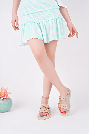 Ortopedik Kadın Terlik - Bej