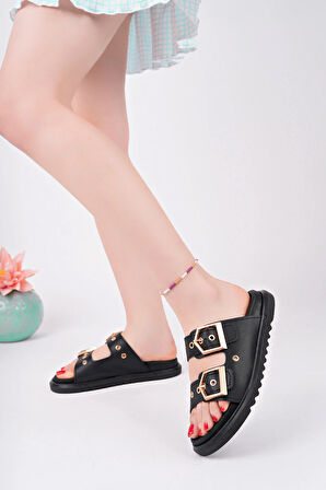 Ortopedik Kadın Terlik - Siyah