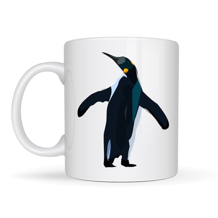 Nihilist Penguen Tasarımlı Porselen Kupa MODEL 159 – Sürüden Ayrılanlara Özel Minimalist Kahve Kupası – Özgün Tasarım Hediyelik Kupa