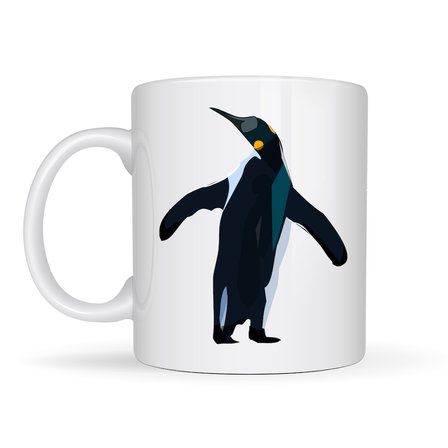 Nihilist Penguen Tasarımlı Porselen Kupa MODEL 159 – Sürüden Ayrılanlara Özel Minimalist Kahve Kupası – Özgün Tasarım Hediyelik Kupa