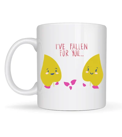 Model 29 – I’ve Fallen For You Yazılı Sevimli Aşk Temalı Porselen Kupa