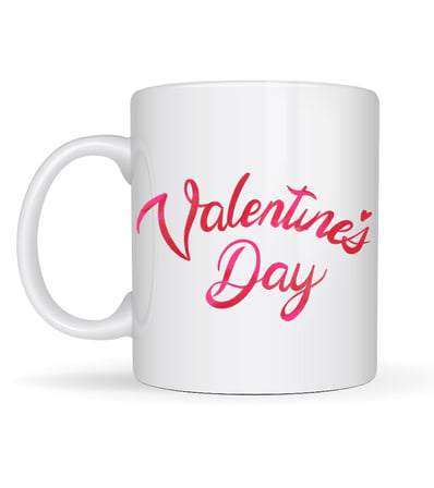 Valentine’s Day Porselen Kupa Model 3 – Aşk Temalı Özel Tasarım Kahve & Çay Kupası , Sevgililer Günü Hediyesi
