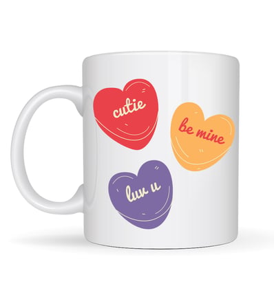 Cutie Be Mine lYK U Porselen Kupa – Model 9 - Sevgiliye Özel Tatlı Tasarım