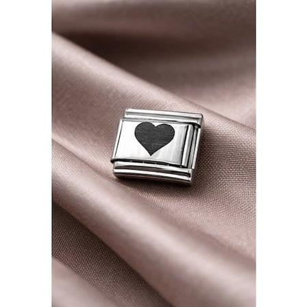 Çelik Kalp Charm – Parlak Çelik Bileklik Aksesuarı | Sevgi Temalı Modüler Charm