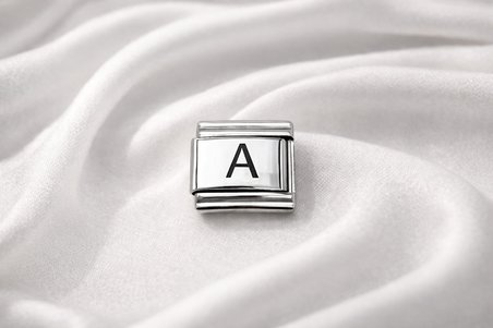 A Harfi Charm – Çelik Harfli Bileklik Aksesuarı, Kişiye Özel Modüler Takı