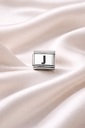 J Harf Charm | Çelik Bileklik Aksesuarı | Kişiye Özel Harf Modülü | Minimal & Şık Tasarım