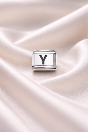 Bileklik Uyumlu Y Harfi Charm – Paslanmaz Çelik Harf Modül – Kişiye Özel Bileklik Aksesuarı
