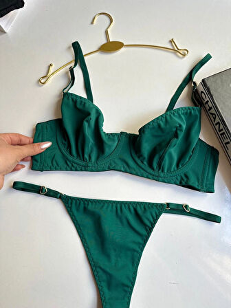 ASLA TERLETME YAPMAZ ASKILI KALP DETAYLI SÜTYEN TAKIMI İÇ GİYİM KADİN ÇAMAŞIR TAKIMI  SÜTYEN TAKIMI