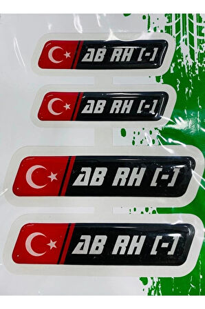 Kan Grubu Sticker Ab Rh Uyumlu