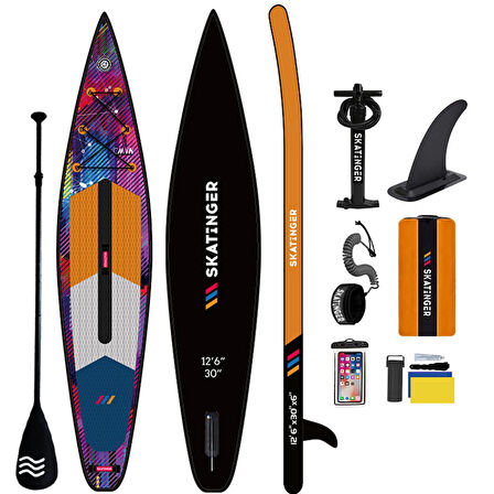 Yarış Paddle Board Racing Sup Board 380 cm x 76 x 15 Race şişme sörf tahtası Hız amaçlı Yarış Board