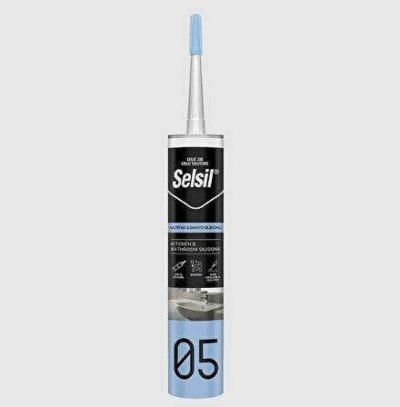 Selsil 05 Mutfak Duşakabin Silikonu Beyaz 280 ml