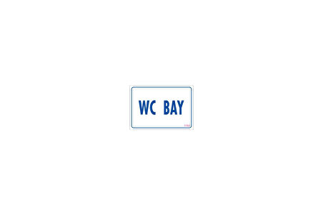 WC Uyarı Levhası 17,5x25 KOD:1783