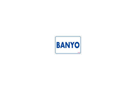 Banyo Uyarı Levhası 17,5x25 KOD:1688