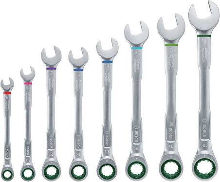 Bosch 8 Parça Kombine Anahtar Seti