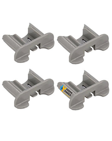 Beko Uyumlu DSFN6830B Bulaşık Makinesi Yeni Tip Ön Ray Kapağı Tutucu Stoper 4 Adet