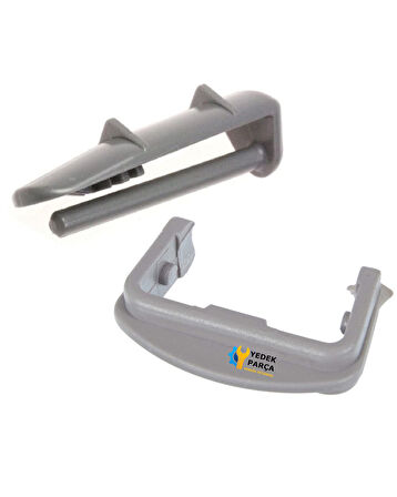 Arçelik Uyumlu 6264 Bulaşık Makinesi 2 Ön 2 Arka Sepet Ray Kapağı Tutucu Stoper 4 lü Takım