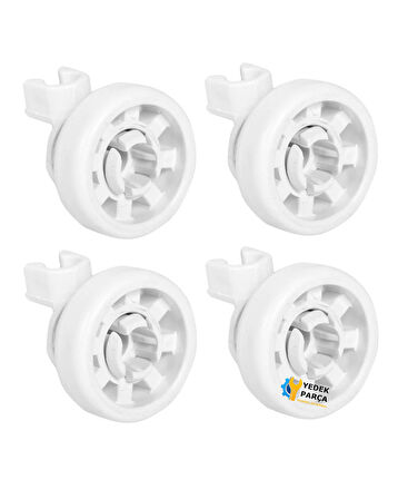 Bosch Uyumlu SMS4120 Bulaşık Makinesi Sepet Tekerleği ÜST Teker 4 Adet