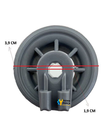 Bosch Uyumlu SBI63M05EU Bulaşık Makinesi Sepet Tekerleği ALT Teker 4 Adet