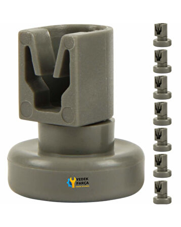 Zanussi Uyumlu ZDF405X Bulaşık Makinesi ÜST Sepet Tekerleği 8 Adet