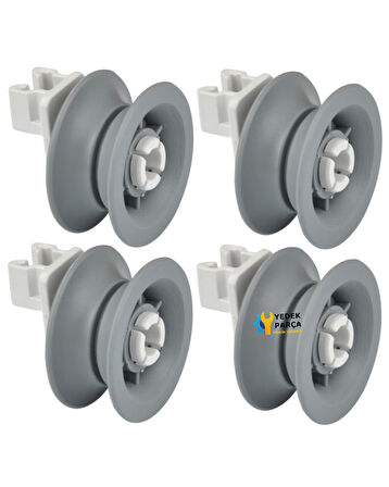 Bosch Uyumlu SPD50E94EU Bulaşık Makinesi Sepet Tekerleği ÜST Teker 4 Adet
