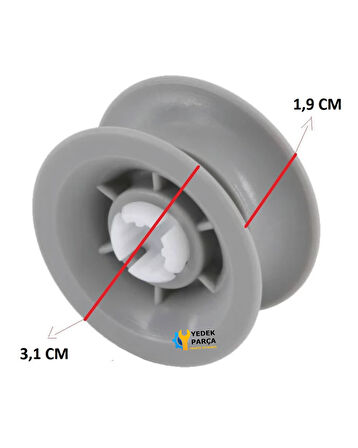 Bosch Uyumlu SPD50E94EU Bulaşık Makinesi Sepet Tekerleği ÜST Teker 4 Adet