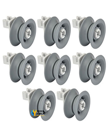 Profilo Uyumlu Bulaşık Makinesi Sepet Tekerleği 8 ALT 8 ÜST Teker Takımı