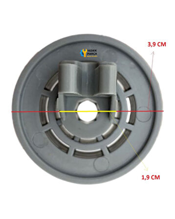 Arçelik Uyumlu ARY6020S Bulaşık Makinesi Sepet Tekerleği ALT Teker 4 Adet