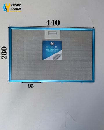 Teka: DGE60 | CRISTAL | 440x280 mm | Aspiratör & Davlumbaz Tel Yağ Filtresi | Model: 81455031 | 44x28 cm