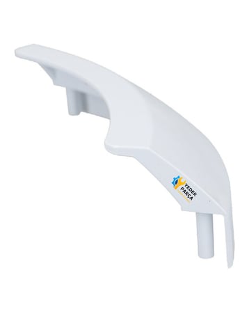 Bosch Uyumlu WTV76320NL Çamaşır Kurutma Makinesi Kapak Mandal Tutamağı GENİŞ BEYAZ