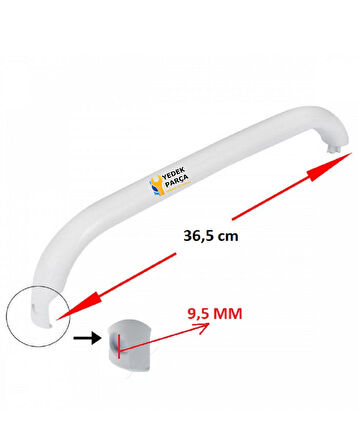 Bosch Uyumlu KSV39620 Buzdolabı Kapak Kolu