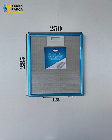 Termikel Uyumlu Safran Davlumbaz Metal Yağ Filtresi