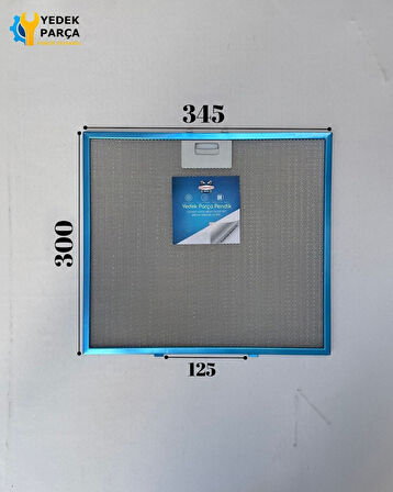 Beko Uyumlu ADE 63640 B Davlumbaz Metal Filtresi