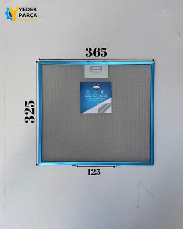 Elica Uyumlu Davlumbaz 36,5X32,5 CM Arka Ara 12,5 CM Aspiratör Filtresi