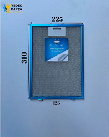 Kumtel Uyumlu DA6-835 Aspiratör Davlumbaz Alüminyum Yağ Filtresi