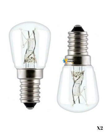 Ferre Uyumlu Ankastre Davlumbaz Buzdolabı Fırın 15 Watt Mini Halojen Ampül 2 Adet