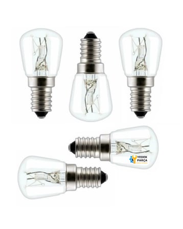 Conti Uyumlu Ankastre Davlumbaz Buzdolabı Fırın 15 Watt Mini Halojen Ampül 5 Adet