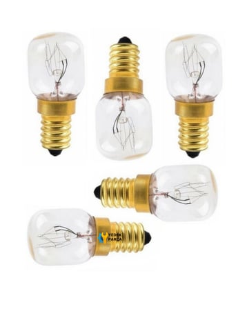 King Uyumlu Ankastre Davlumbaz Buzdolabı Fırın 15 Watt Gün Işığı 300° Halojen Ampül 5 Adet