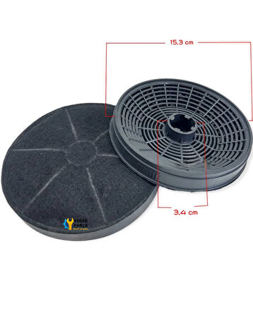 Slimlux CA10-90BG-2 Aspiratör Karbon Filtresi