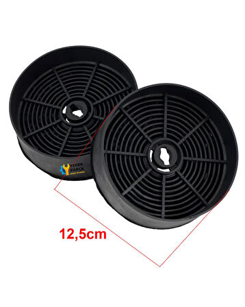 Franke ve Bir Çok Marka ile Uyumlu Davlumbaz Karbon Filtresi 12,5cm