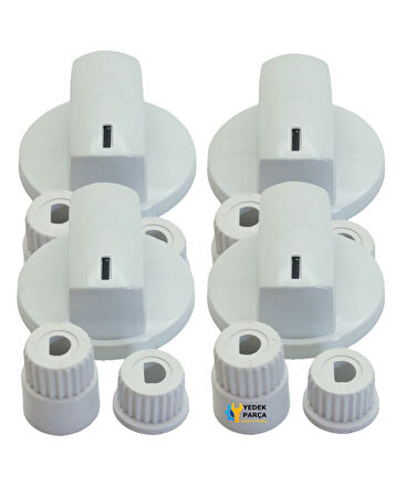 Samsung Uyumlu Düğme 4 lü Takımı Ankastre Set Üstü Ocak Düğmesi