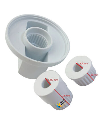 Dominox Uyumlu Düğme 4 lü Takımı Ankastre Set Üstü Ocak Düğmesi