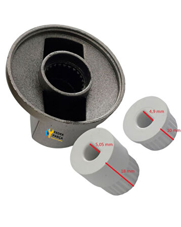 Lüx Düğme 4 lü Takımı Ankastre Set Üstü Ocak Düğmesi