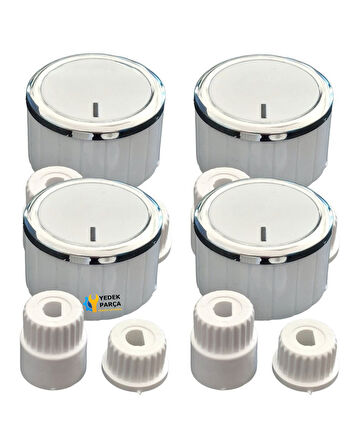 Ventino Düğme 4 lü Takımı Ankastre Set Üstü Ocak Düğmesi