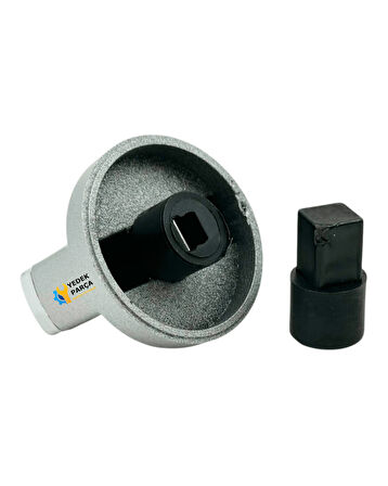 Arçelik Uyumlu OMD D 611 DWI Gazlı Ocak Düğmesi Takımı – 4’lü İnox Çizgili