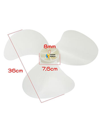 Homend Uyumlu Fanomen 9002 Stand Vantilatör Yumuşak Pervane